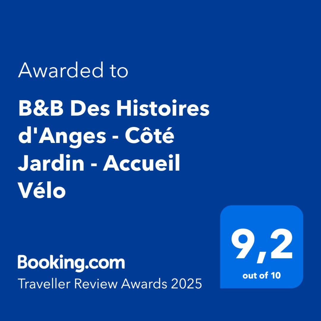 B&B Des Histoires D'Anges - Cote Jardin - Accueil Velo トゥールニュ エクステリア 写真